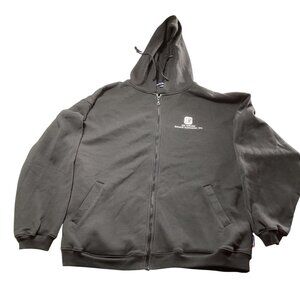 Sport-Tek: Black Super Heavyweight Full-Zip Hooded Sweatshirt, Size XL
